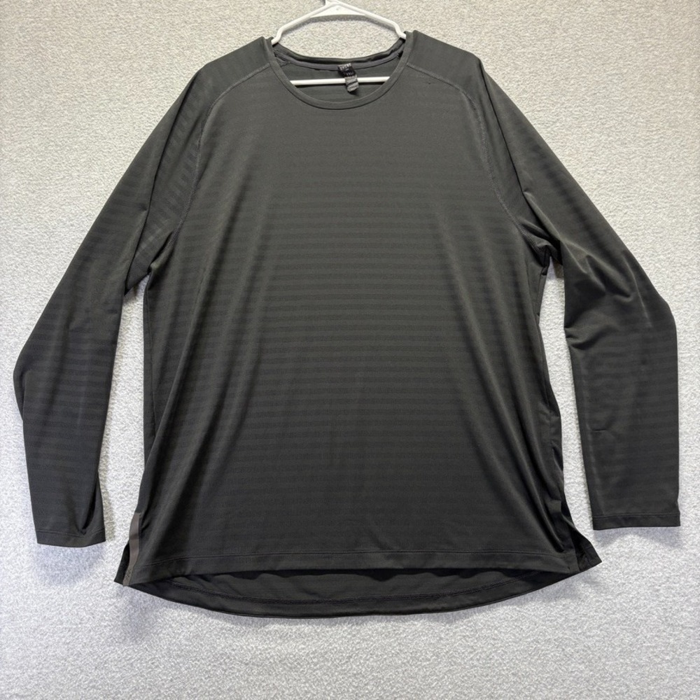 Rhone Shirt Mens 2XL Tee Shirt Black Pullover Long Sleeve‎ Performance Striped
